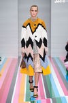 Abrigo multicolor de la colección de mujer otoño/invierno 2016 de Salvatore Ferragamo