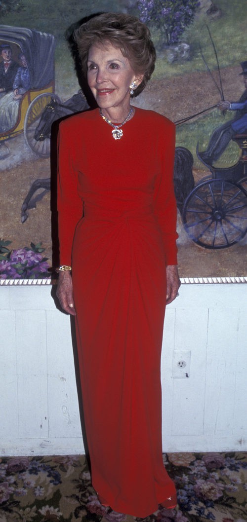 Nancy Reagan durante la gala benéfica Rita Hayworth contra el Alzheimer
