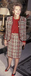 Nancy Reagan durante el desfile benéfico del Instituto Internacional Infantil