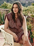 Candice Huffine en la campaña de primavera de Violeta by Mango 2016