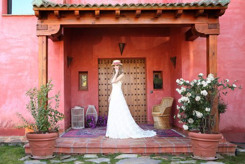 Vanesa Romero vestida de novia con la colección primavera/verano 2016 de Namdalay