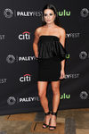 Lea Michele promocionando 'Scream Queens' con un vestido de Jill Stuart