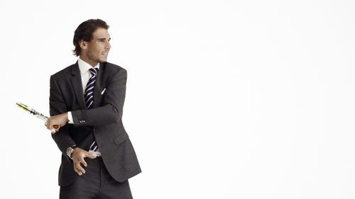 Rafa Nadal con traje de Tommy Hilfiger para la nueva campaña de sastrería 