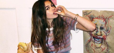 Kaia Gerber en la nueva campaña de Alexander Wang primavera/verano 2016