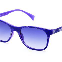 Gafas con marco de lunares y lente morados de la colección primavera/verano 2016 de Italia Independent