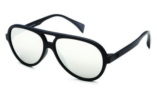 Gafas tipo piloto de marco negro y lente claro de la colección primavera/verano 2016 de Italia Independent