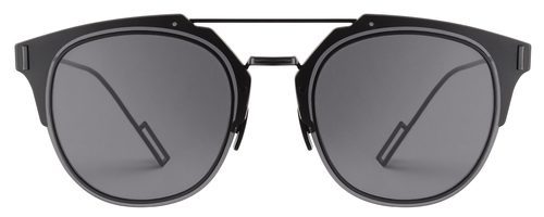 Frontal de las gafas de sol negras de la nueva colección de Dior Homme