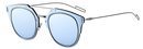 Perspectiva de gafas azules de sol de Dior otoño 2016