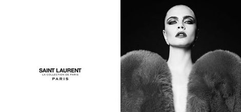 Cara Delevingne imagen de Saint Laurent una vez más 