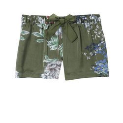 Short de pijama en flores y verde de la colección primavera/verano 2016 de Etam