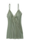 Blusa top de pijama verde de la colección primavera/verano Etam 2016