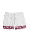 Short blanco estampado de pijama de la colección primavera/verano 2016 de etam