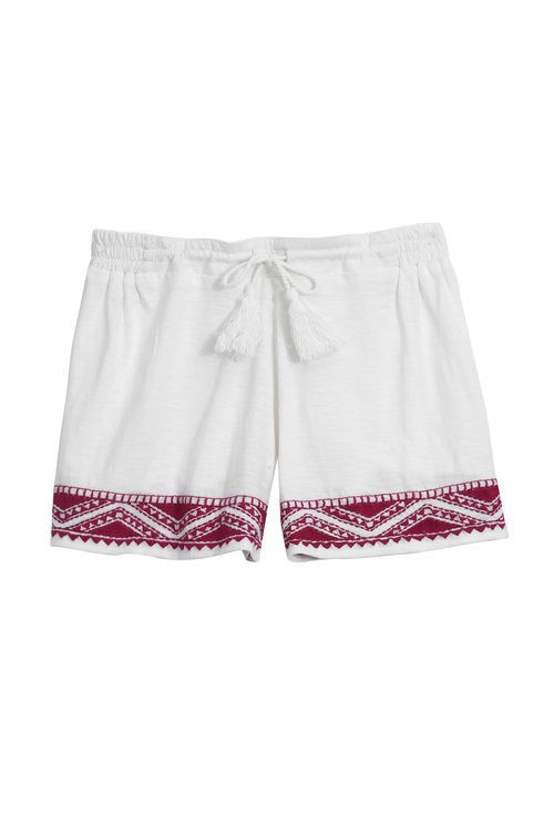 Short blanco estampado de pijama de la colección primavera/verano 2016 de etam
