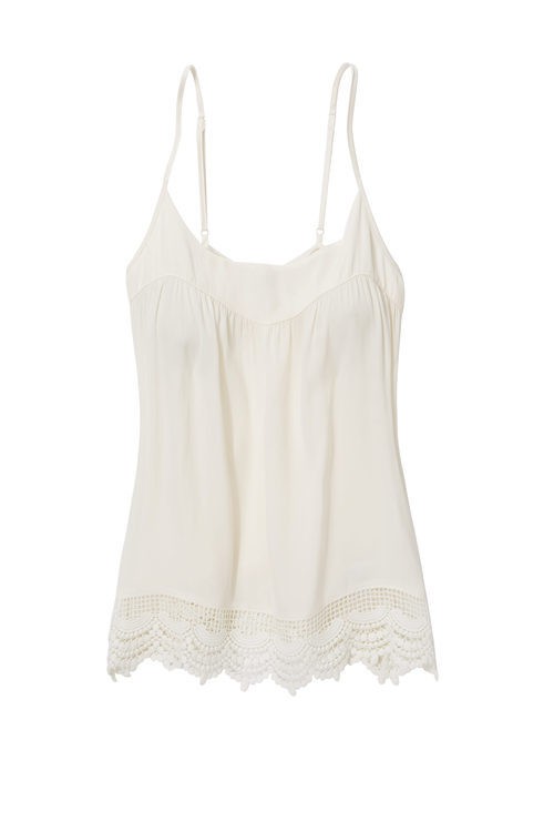 Top de algodón beige de la colección primavera/verano 2016 de Etam