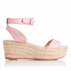 plataformas de correas rosada de la colección primavera 2016 de L.K Bennet London