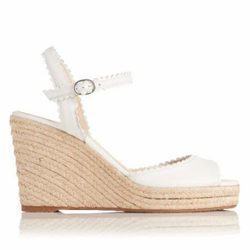 plataforma de correas blancas de la colección primavera 2016 de L.K Bennet London