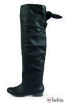 Bota alta de cuero negro de Mustang para este Otoño/Invierno.