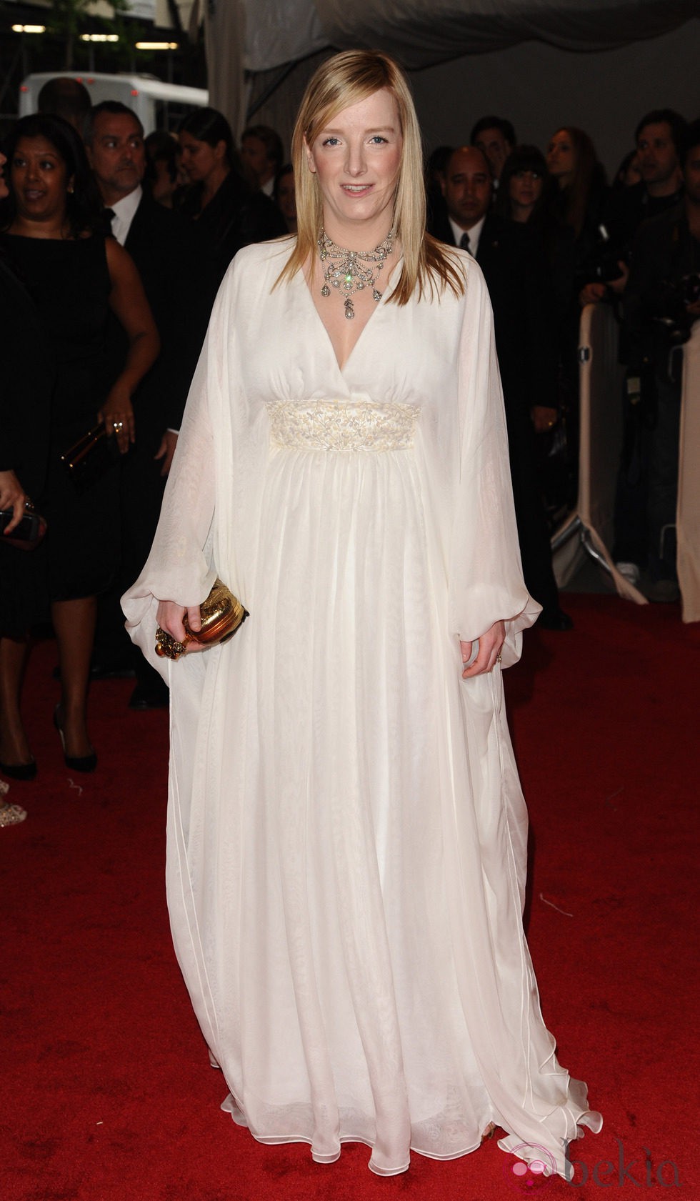 La diseñadora Sarah Burton en la gala del MET 2011