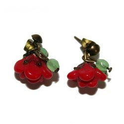 Nueva Colección Abataba 2011: Pendientes flores de cristal de Murano