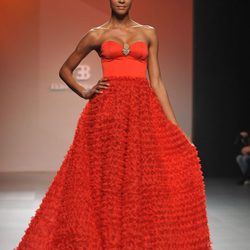 Vestido de noche en rojo