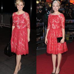 Cecilia Ahern y Michelle Williams lucen el mismo vestido