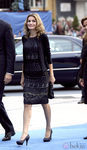 Letizia Ortiz con un vestido de Felipe Varela en los Premios Príncipe de Asturias 2010
