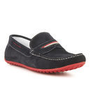 Mocasines en terciopelo azul oscuro de la colección primavera/verano 2016 de Merkal