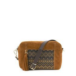 Bolso pequeño en gamuza miel de la colección primavera/verano 2016 de merkal