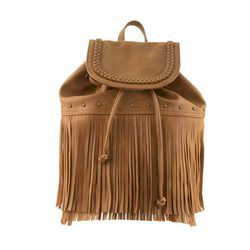 Mochila de cuero miel de la colección primavera/verano 2016 de Merkal 