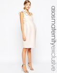 Vestido blanco hueso de Asos de la colección maternidad primavera/verano 2016