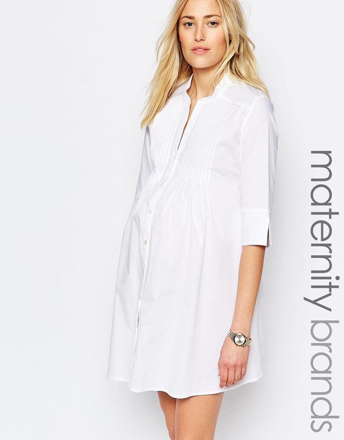 Blusón blanco de Asos de la colección maternidad primavera/verano 2016