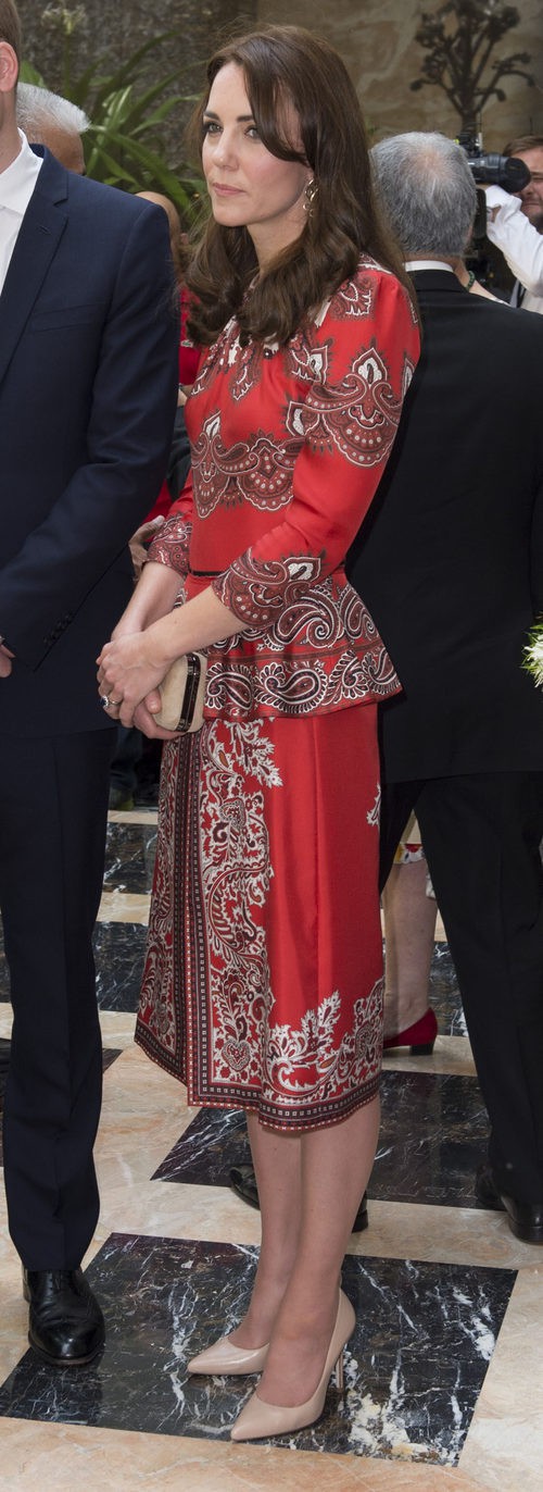 Kate Middleton en el Taj Mahal Palace Hotel el primer día de su viaje oficial a la India y Bhutan