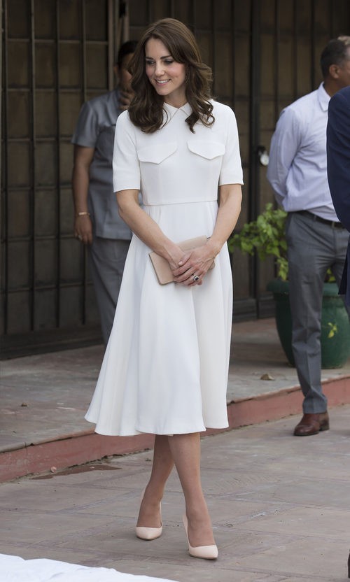 Kate Middleton en la Old Birla House Tour del Gandhi Smriti museum 