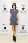 Alexa Chung con minivestido en la presentacion de su colección para Marks &Spencer