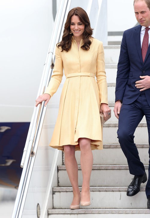 Kate Middleton en la llegada a Paro International Airport