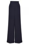 Pantalón acampanado de tiro alto en azul marino de la colección de Alexa Chung para Marks & Spencer