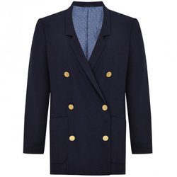 Americana abotonada en azul marino de la colección de Alexa Chung para Marks & Spencer