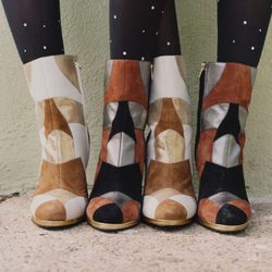 Botines de cuero y gamuza de rodarte para & Other Stories