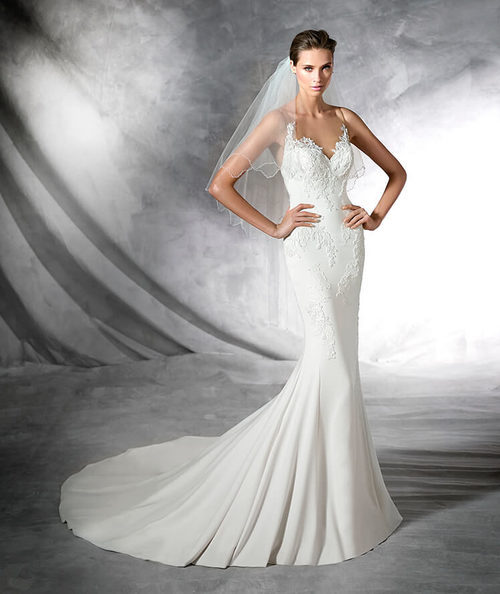 Vestido Plisa de la colección Pronovias 2017