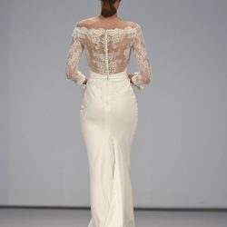 Vestido por detrás de Hannibal Laguna en la Pasarela Costura España 2016