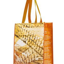 Bolso de plástico con colores naranjas de la colección Geox for Valemour 2016.