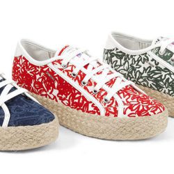 zapatos de tela, plataforma de esparta de la colección Geox for Valemour 2016.