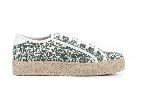 zapatos de tela verdes de la colección Geox for Valemour 2016.