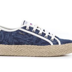 zapatos de tela denim de la colección Geox for Valemour 2016.