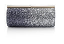Clutch en degrade plateado de la colección Memento de Jimmy Choo