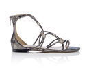 Sandalias plateadas de la colección Memento de Jimmy Choo