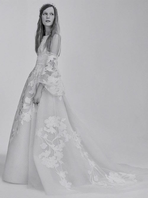 Vestido de novia con estampados florales de la Colección Bridal 2017 de Elie Saab