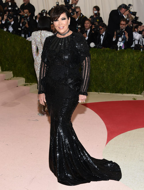 Kris Jenner en la alfombra roja de la Gala Met 2016