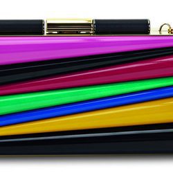 Clutch de colores de la colección de Sara Batagglia para Salvatore Ferragamo