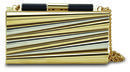 Clutch dorado de la colección de Sara Batagglia para Salvatore Ferragamo